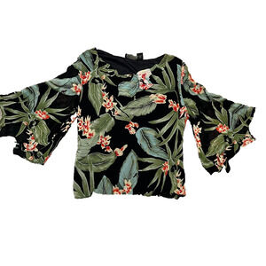 Lola P Whimsygoth Y2K Top Beaded Women's XL Feminine Romantic Fairy Bell Sleeves